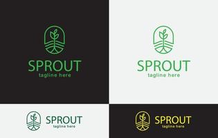 Sprout Logo Design vector art eps