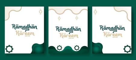 Social media post Muslim  design Template vector