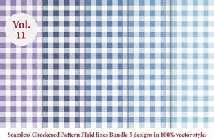 Plaid lines Pattern checkered vector