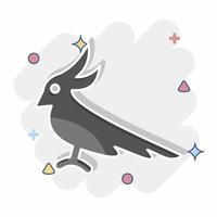 Icon Cockatoo. related to Domestic Animals symbol. simple design editable. simple illustration vector