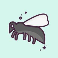 Icon Bee. related to Domestic Animals symbol. simple design editable. simple illustration vector