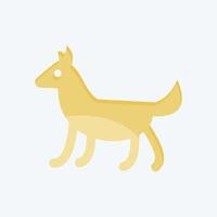 icono perro. relacionado a Doméstico animales símbolo. sencillo diseño editable. sencillo ilustración vector