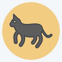 Icon Cat. related to Domestic Animals symbol. simple design editable. simple illustration vector