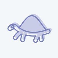 Icon Turtle. related to Domestic Animals symbol. simple design editable. simple illustration vector