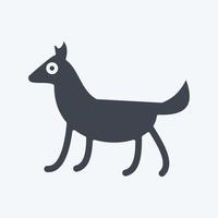 Icon Dog. related to Domestic Animals symbol. simple design editable. simple illustration vector