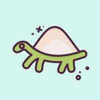 Icon Turtle. related to Domestic Animals symbol. simple design editable. simple illustration vector