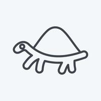 Icon Turtle. related to Domestic Animals symbol. simple design editable. simple illustration vector