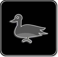 Icon Duck. related to Domestic Animals symbol. simple design editable. simple illustration vector