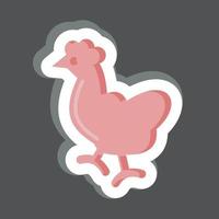 icono pollo. relacionado a Doméstico animales símbolo. sencillo diseño editable. sencillo ilustración vector