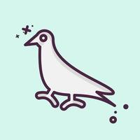 Icon Pigeon. related to Domestic Animals symbol. simple design editable. simple illustration vector