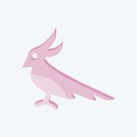 Icon Cockatoo. related to Domestic Animals symbol. simple design editable. simple illustration vector