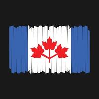 Canada Flag Brush Vector