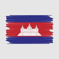 Camboya bandera ilustración vector