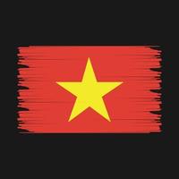 ilustración de la bandera de vietnam vector