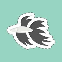 Icon Betta Fish. related to Domestic Animals symbol. simple design editable. simple illustration vector