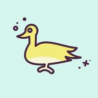 Icon Duck. related to Domestic Animals symbol. simple design editable. simple illustration vector