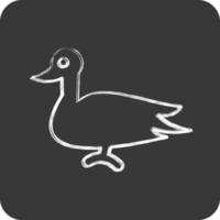 icono pato. relacionado a Doméstico animales símbolo. sencillo diseño editable. sencillo ilustración vector