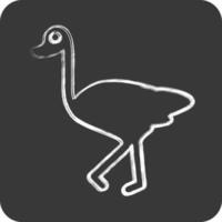 Icon Ostrich. related to Domestic Animals symbol. simple design editable. simple illustration vector