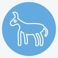 Icon Donkey. related to Domestic Animals symbol. simple design editable. simple illustration vector