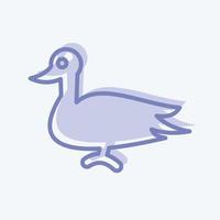 Icon Duck. related to Domestic Animals symbol. simple design editable. simple illustration vector