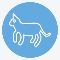 Icon Cat. related to Domestic Animals symbol. simple design editable. simple illustration vector