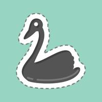 icono cisne. relacionado a Doméstico animales símbolo. sencillo diseño editable. sencillo ilustración vector