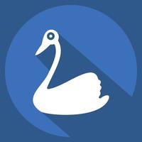 Icon Swan. related to Domestic Animals symbol. simple design editable. simple illustration vector