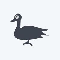 Icon Duck. related to Domestic Animals symbol. simple design editable. simple illustration vector