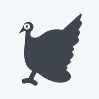Icon Turkey. related to Domestic Animals symbol. simple design editable. simple illustration vector