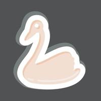 icono cisne. relacionado a Doméstico animales símbolo. sencillo diseño editable. sencillo ilustración vector