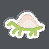 Icon Turtle. related to Domestic Animals symbol. simple design editable. simple illustration vector