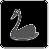 Icon Swan. related to Domestic Animals symbol. simple design editable. simple illustration vector