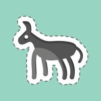 Icon Donkey. related to Domestic Animals symbol. simple design editable. simple illustration vector