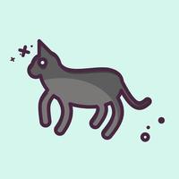 Icon Cat. related to Domestic Animals symbol. simple design editable. simple illustration vector