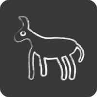 Icon Donkey. related to Domestic Animals symbol. simple design editable. simple illustration vector