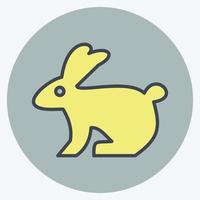 Icon Rabbit. related to Domestic Animals symbol. simple design editable. simple illustration vector