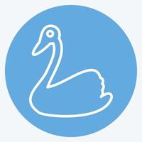 Icon Swan. related to Domestic Animals symbol. simple design editable. simple illustration vector