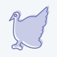 icono pavo. relacionado a Doméstico animales símbolo. sencillo diseño editable. sencillo ilustración vector