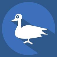 Icon Duck. related to Domestic Animals symbol. simple design editable. simple illustration vector