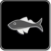icono pez. relacionado a Doméstico animales símbolo. sencillo diseño editable. sencillo ilustración vector