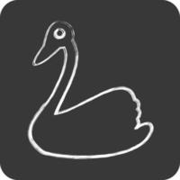 icono cisne. relacionado a Doméstico animales símbolo. sencillo diseño editable. sencillo ilustración vector