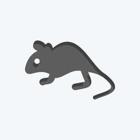 Icon Mouse. related to Domestic Animals symbol. simple design editable. simple illustration vector