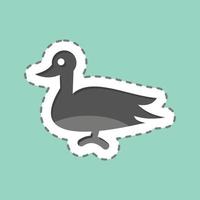 icono pato. relacionado a Doméstico animales símbolo. sencillo diseño editable. sencillo ilustración vector