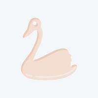 Icon Swan. related to Domestic Animals symbol. simple design editable. simple illustration vector