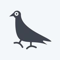 Icon Pigeon. related to Domestic Animals symbol. simple design editable. simple illustration vector