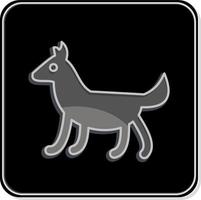 Icon Dog. related to Domestic Animals symbol. simple design editable. simple illustration vector