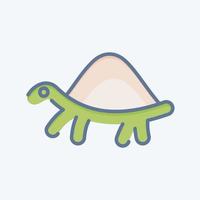 Icon Turtle. related to Domestic Animals symbol. simple design editable. simple illustration vector