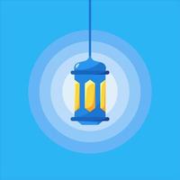 Vector of festive lanterns in the lit ramadhan month