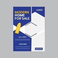 Modern home sale business flyer and leaflet proposal design vector