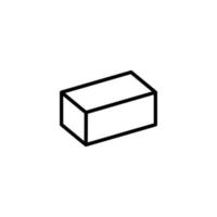 Brick for Building Isolated Line Icon. Editable stroke. It can be used for websites, stores, banners, fliers vector